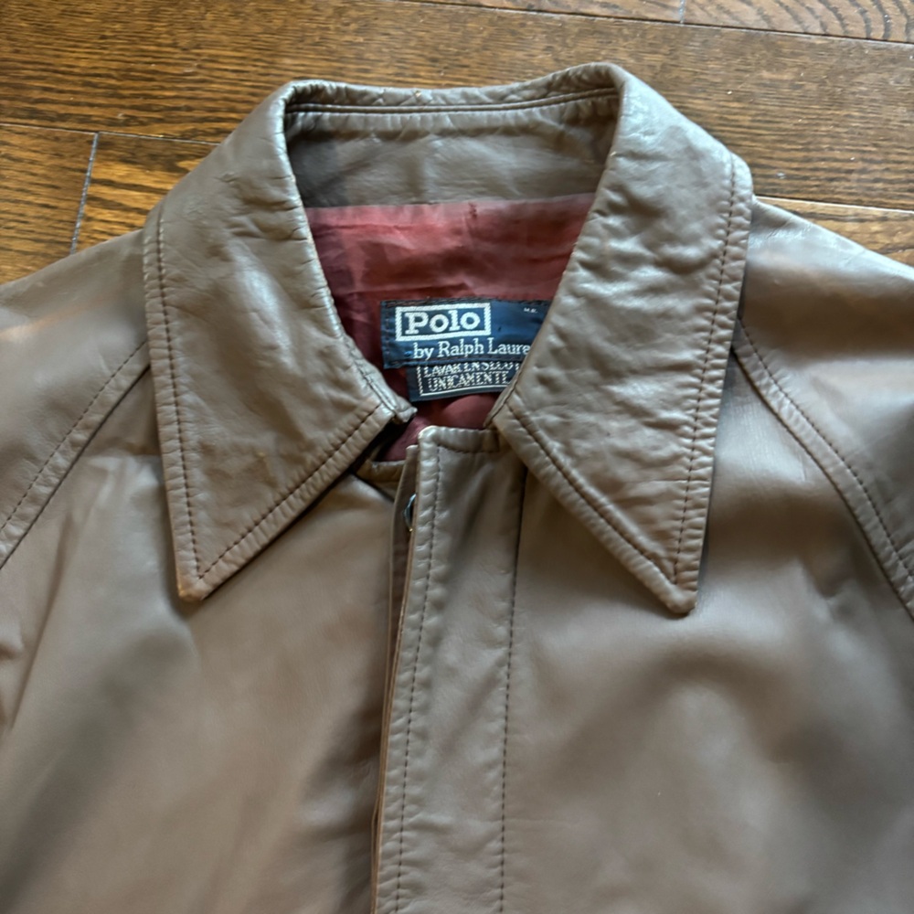 Polo by Ralph Lauren Vintage Leather Aviator Jacket
